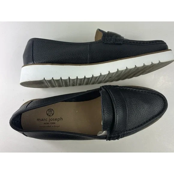 Marc Joseph New York Debbie St Loafer in Black Flats Women's Shoe Size 10 *Flaw - Picture 8 of 14